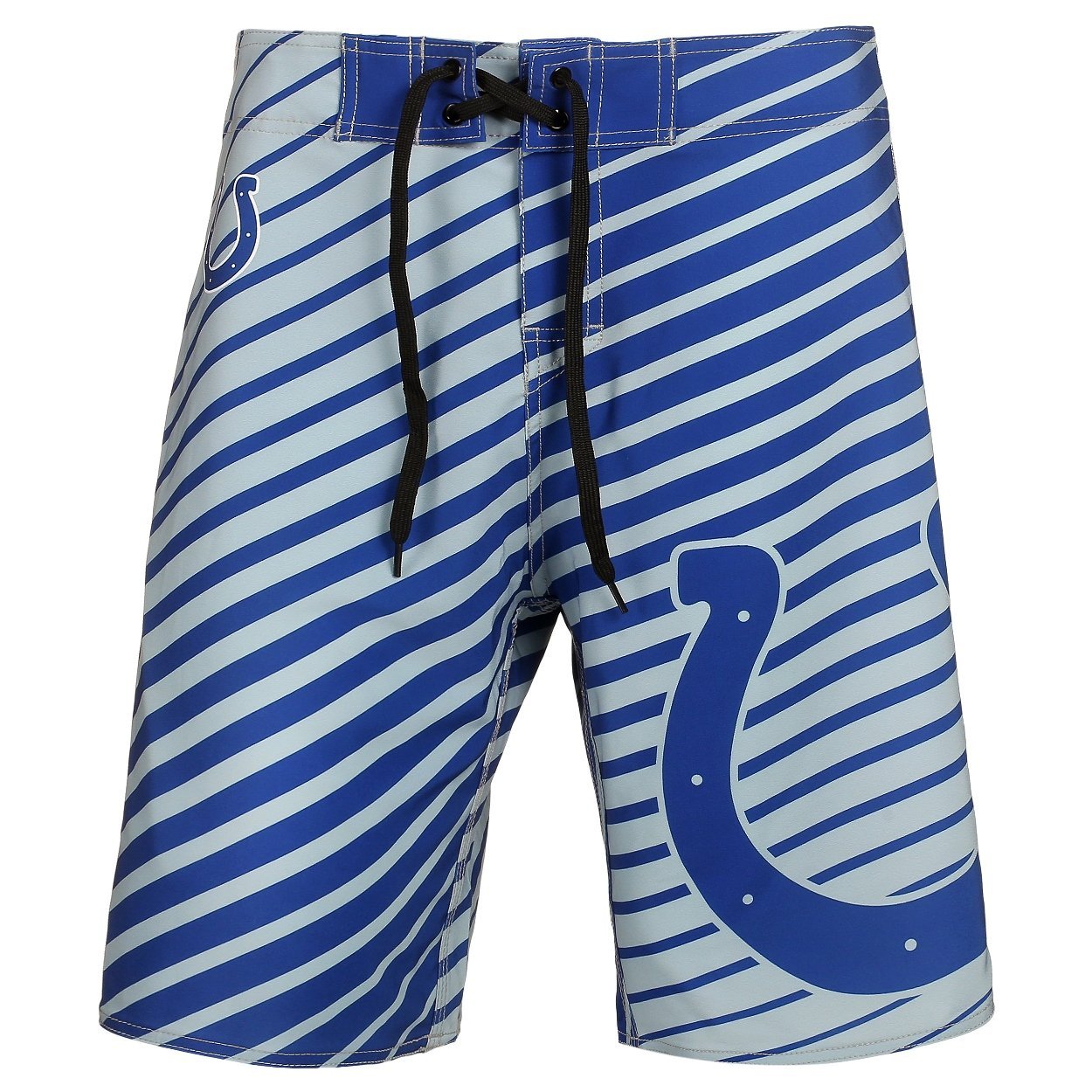 FOCO NFL Licensed Indianapolis Colts Striped Poly Boardshorts - XL (38)