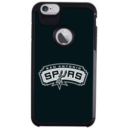 Hoote NBA San Antonio Spurs Hybrid Case For Apple iPhone 6S +,6 + (5.5") Black/White