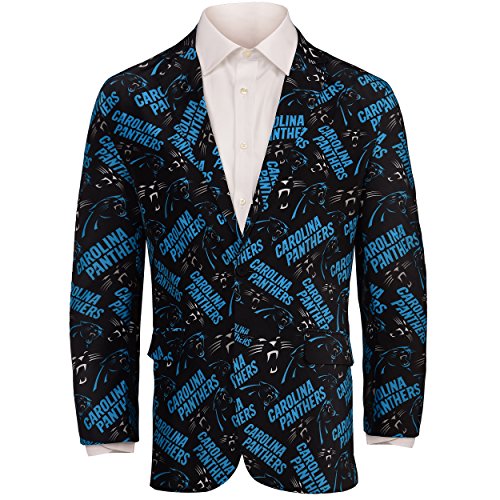 FOCO NFL Carolina Panthers Men's Repeat Logo Business Suit Jacket - M (44)