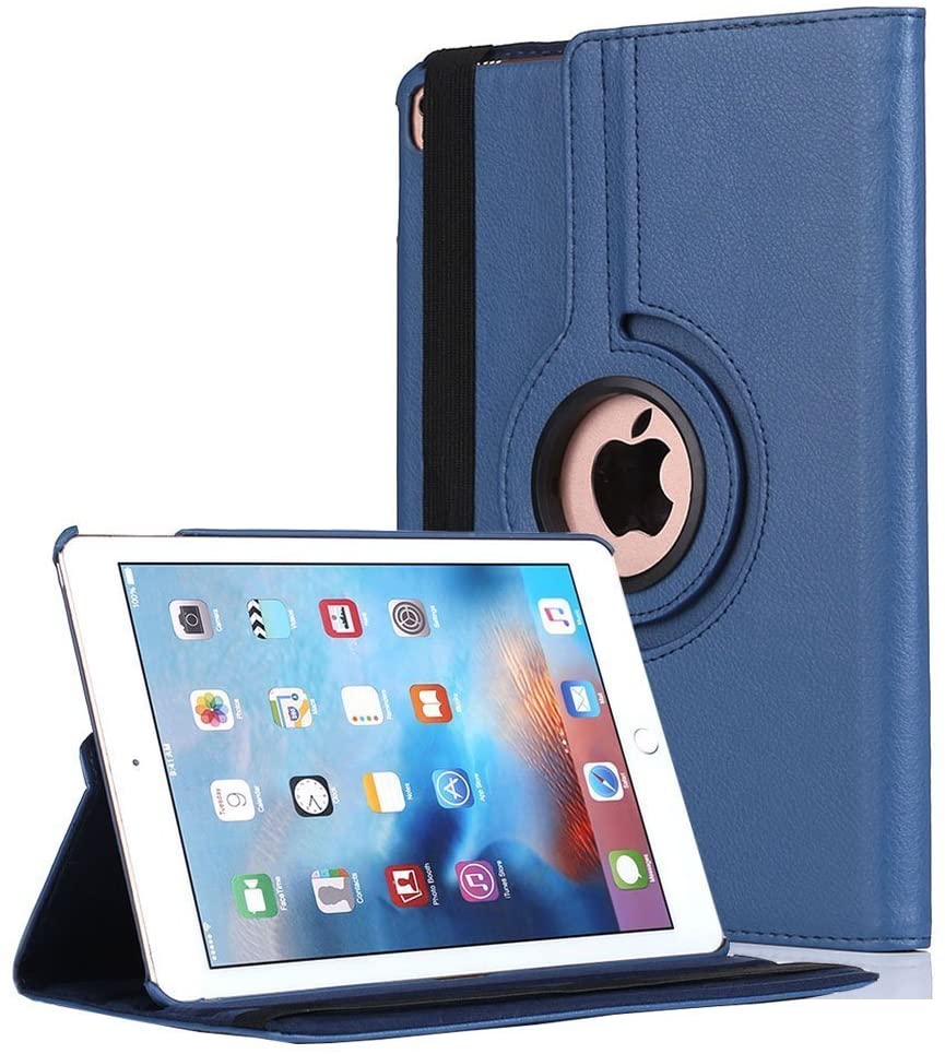 GSA Flip Folio Leather Case For Apple iPad Pro (9.7") A1673, A1674 & A1675, Blue