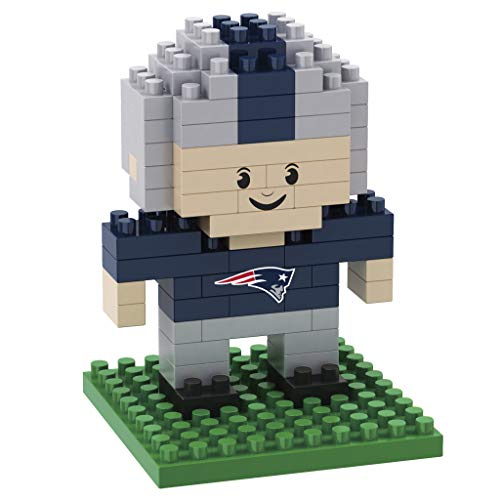 FOCO BRXLZ NFL New England Patriots Mini Football Player 3-D Construction Toy
