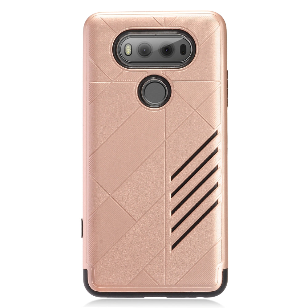 GSA Slim Hybrid Dual Layer Protective Hard Case for LG V20 - Black, Rose Gold