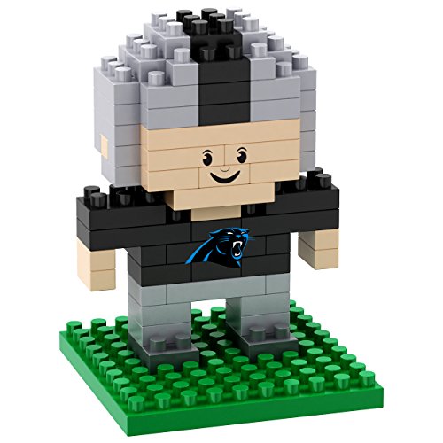 FOCO BRXLZ NFL Carolina Panthers Mini Football Player 3-D Construction Toy