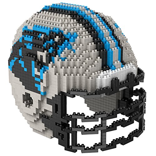 FOCO BRXLZ NFL Carolina Panthers Football Helmet 3-D Construction Toy