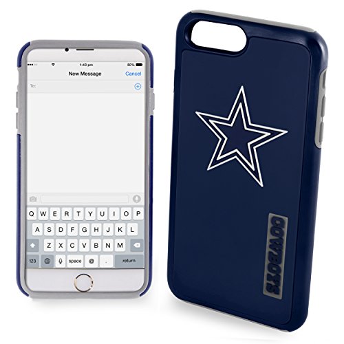 FOCO NFL Dallas Cowboys Dual Hybrid Case For iPhone 8+, 7+, 6S+, 6+ (5.5")