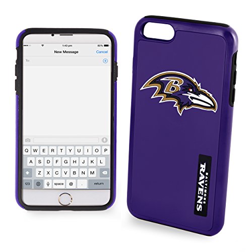 FOCO NFL Baltimore Ravens Dual Case for iPhone 8+, 7+, 6S+, 6+ (5.5")