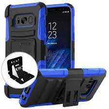 GSA Hybrid Kickstand Case Holster For Samsung Galaxy S8 Black, Blue