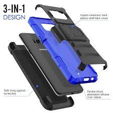 GSA Hybrid Kickstand Case Holster For Samsung Galaxy S8 Black, Blue