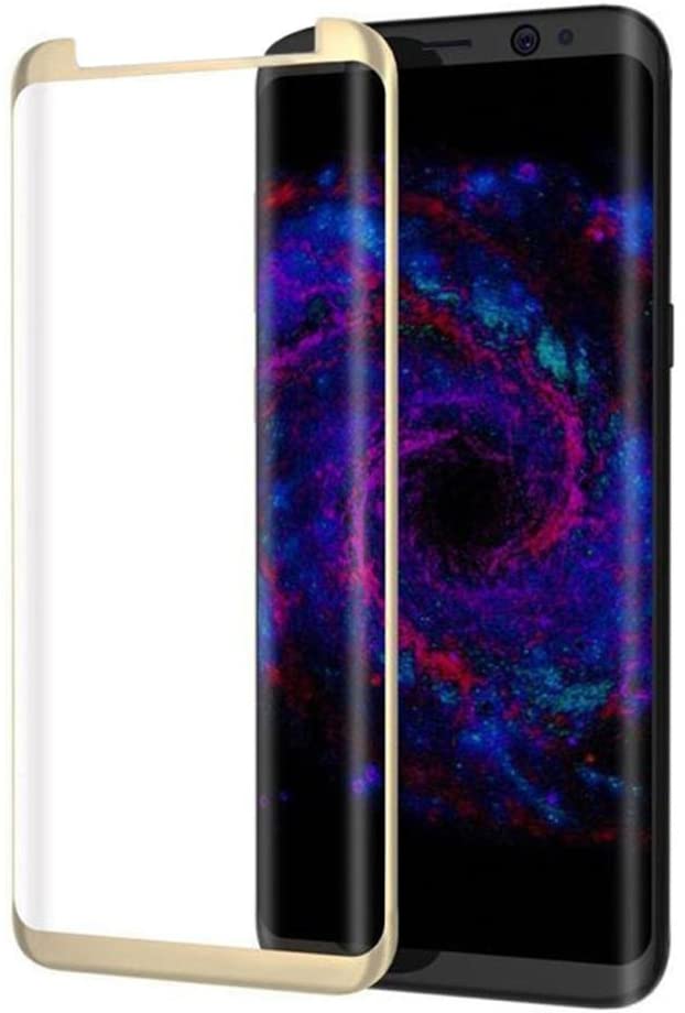 GSA Tempered Glass Case Friendly For Samsung Galaxy S 8 Plus - Gold