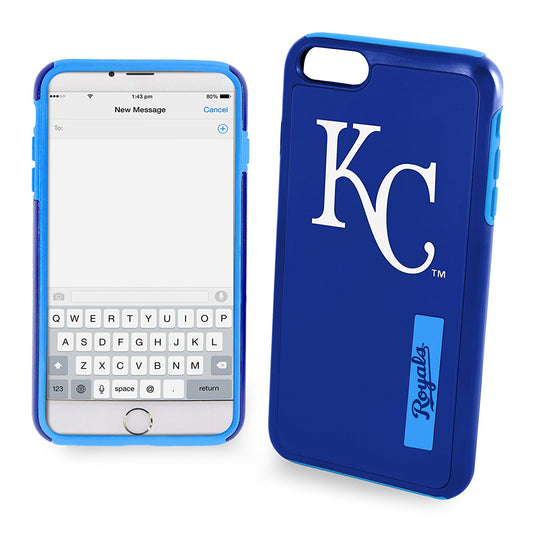 FOCO MLB Kansas City Royals Hybrid Case for iPhone 8 Plus, 7 Plus, 6 Plus & 6s Plus (5.5")