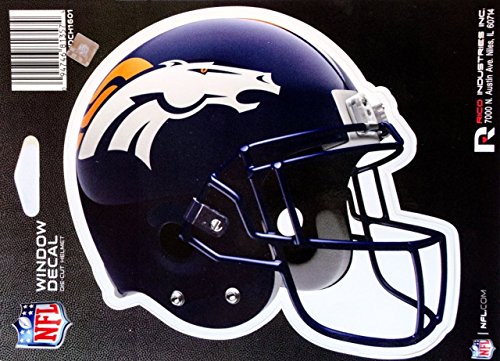 Rico NFL Officially Licensed Denver Broncos Die-Cut 6" Helmet Window Decal