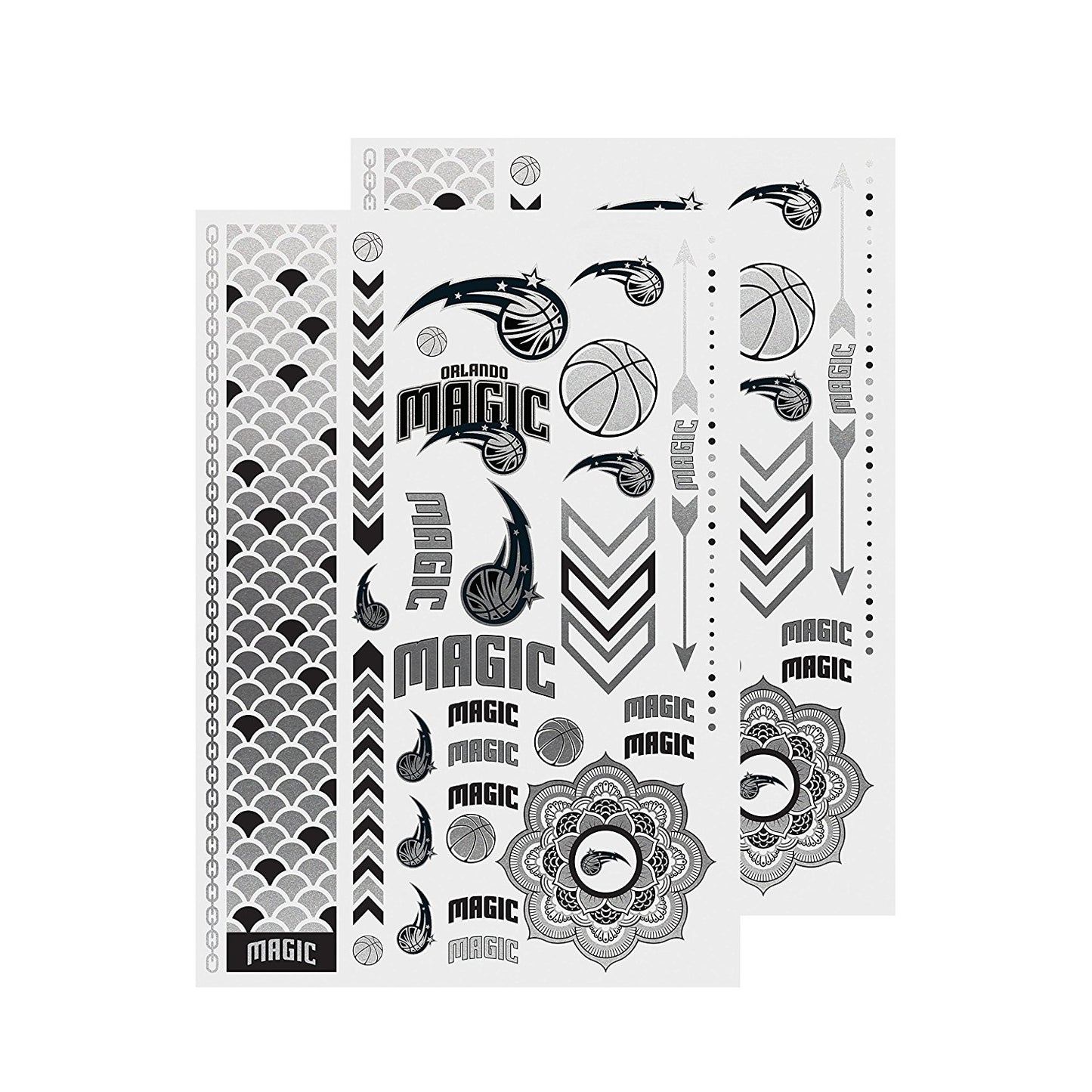 Little Earth NBA Orlando Magic Temporary Foil Tattoos 2 Sheets