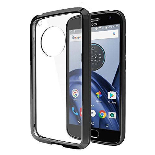GSA Fusion Candy Acrylic Case For Motorola Moto G5 Plus XT1687 Clear/Black