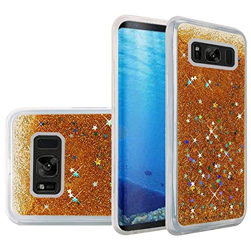 GSA Liquid Glitter Candy Case For Samsung Galaxy S8 - Gold