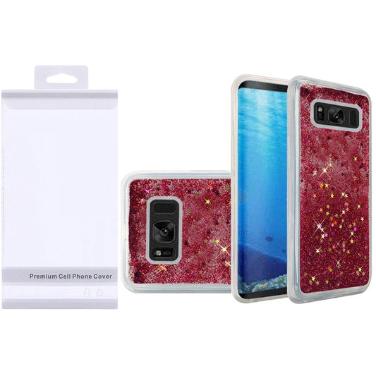 GSA Liquid Glitter Candy Case For Samsung Galaxy S8 - Hot Pink