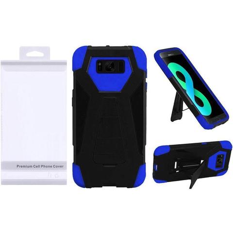 GSA Hexagon Hybrid Case For Samsung Galaxy S8 - Black, Blue