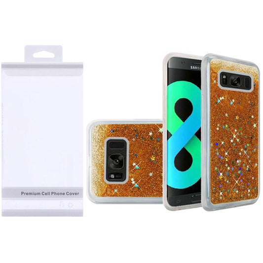 GSA Liquid Glitter Candy Case For Samsung Galaxy S8 Plus - Gold