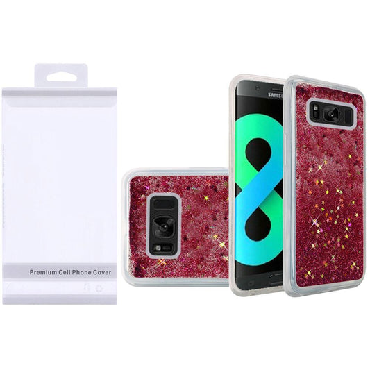 GSA Liquid Glitter Candy Case For Samsung Galaxy S8 Plus - Hot Pink