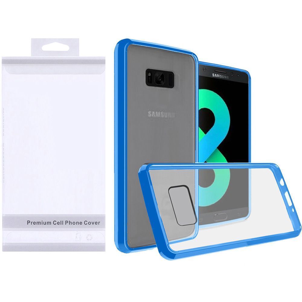 GSA Ultra Slim Fused Bumper Case For Samsung Galaxy S8 Plus Clear, Blue