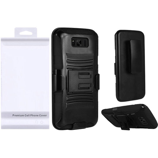 GSA Hybrid Kickstand Case Holster For Samsung Galaxy S8 Plus - Black