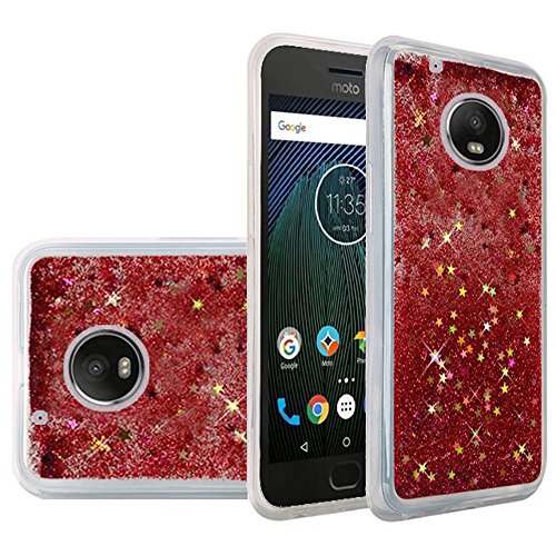 GSA Liquid Glitter Candy Case For Motorola Moto G5 Plus XT1687 Rose Pink