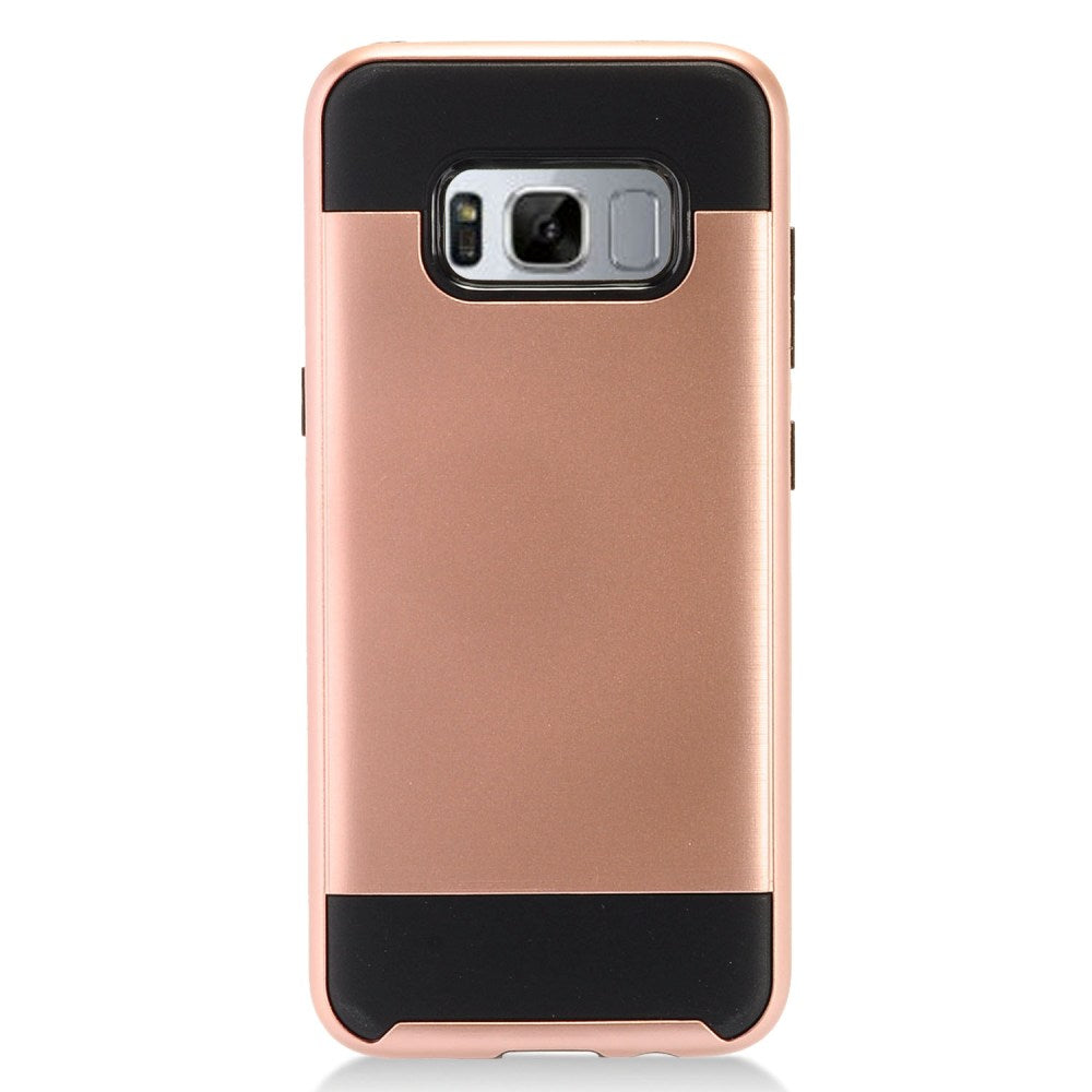 GSA Metallic Case For Samsung Galaxy S8 - Rose Gold/Black