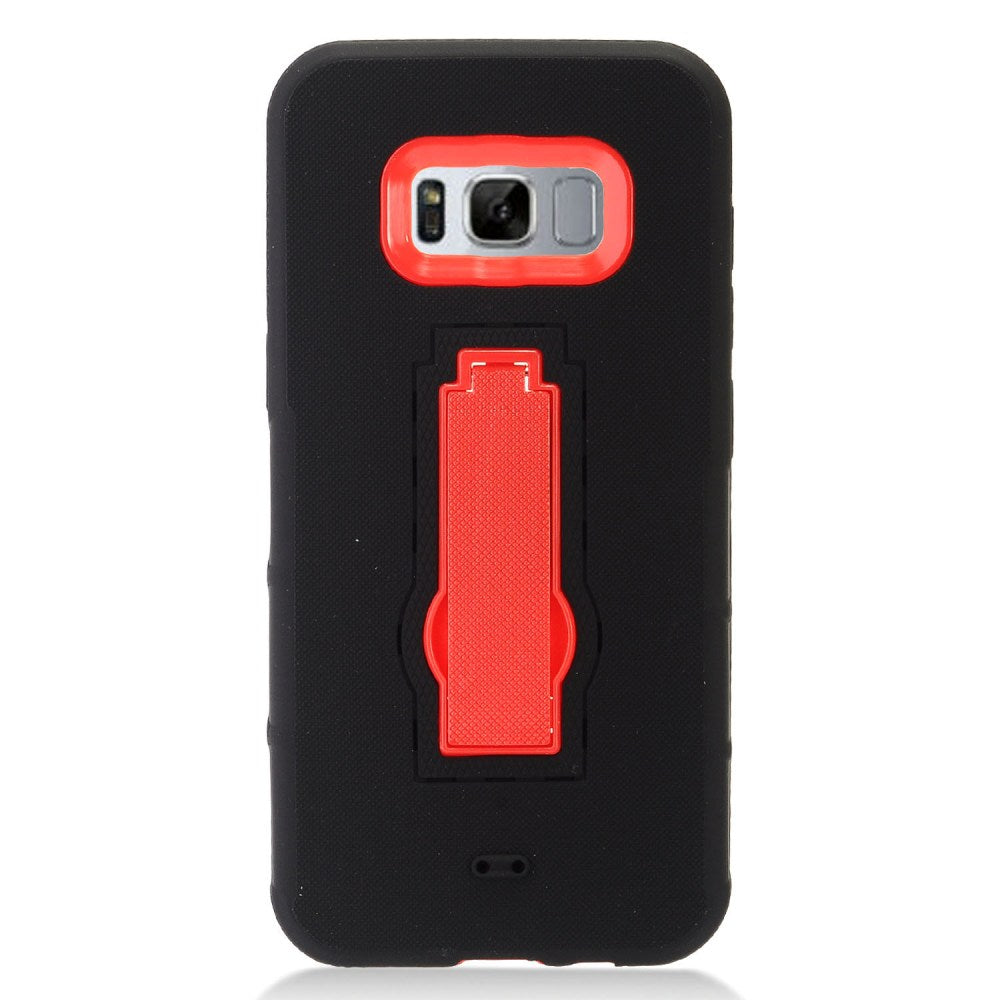 GSA Armor Hybrid Kickstand For Samsung Galaxy S8 Plus - Black/Red