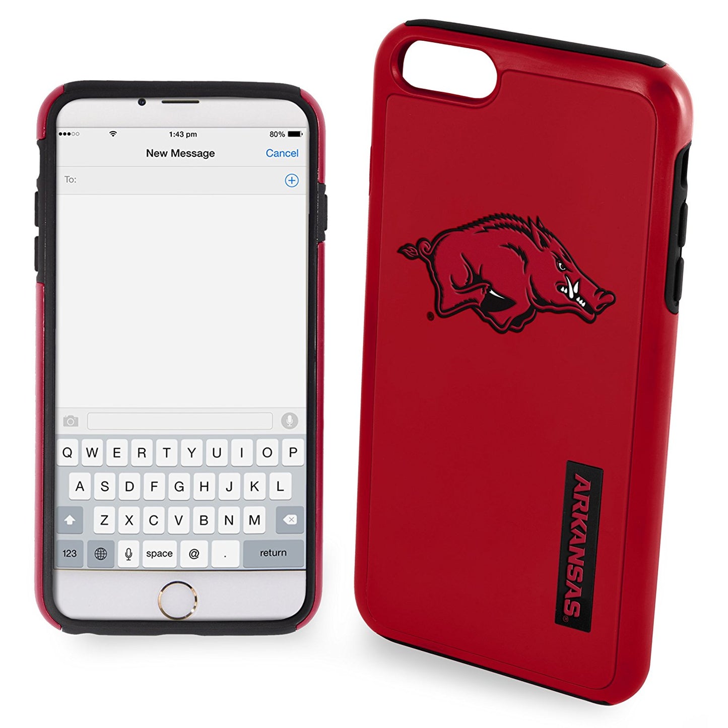 FOCO NCAA Arkansas Razorbacks Hybrid Case For iPhone 6 & 6S (4.7")
