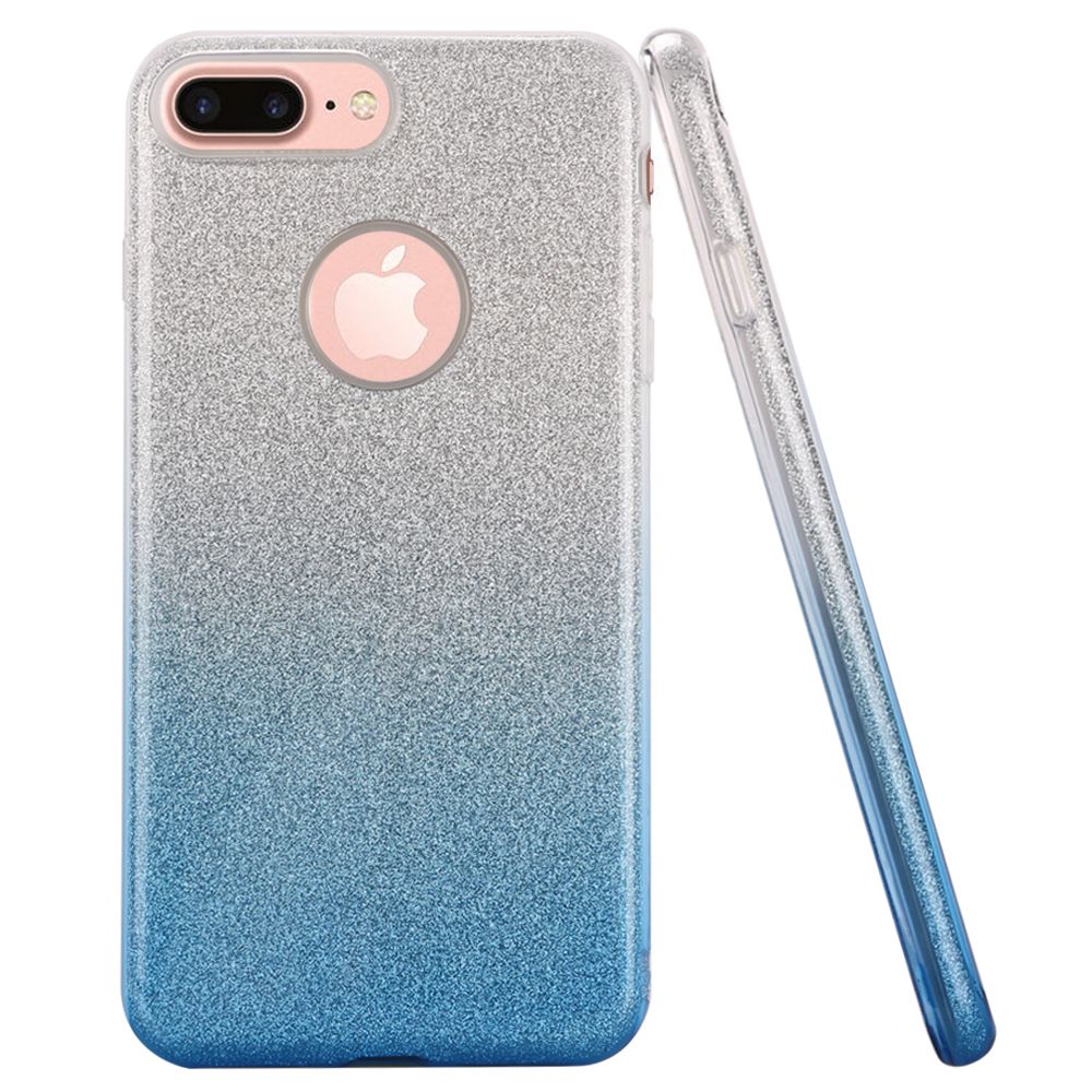 GSA Gradient Glitter Candy Case For iPhone 8 Plus/7 Plus/6 Plus - Light Blue