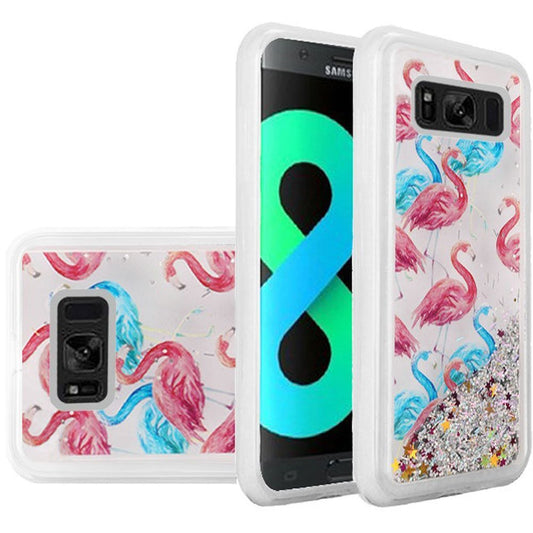 GSA Liquid Glitter Candy Flamingo Case For Samsung Galaxy S8 Plus