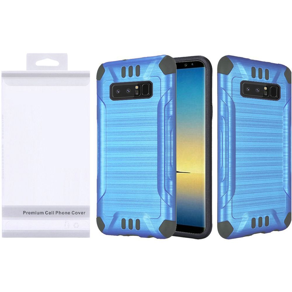 GSA Slim Armor Brushed Hybrid Case For Samsung Galaxy Note 8 - Blue