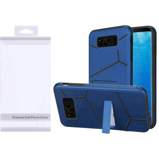 GSA Helix Hybrid Kickstand Case For Samsung Galaxy S8 - Blue/Black