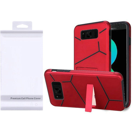 GSA Helix Hybrid Kickstand Case For Samsung Galaxy S8 Plus - Red/Black
