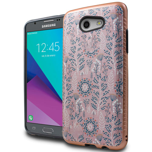 GSA Fused Dandelion Hybrid Case For Samsung Galaxy J3 2017, J327 - Pink