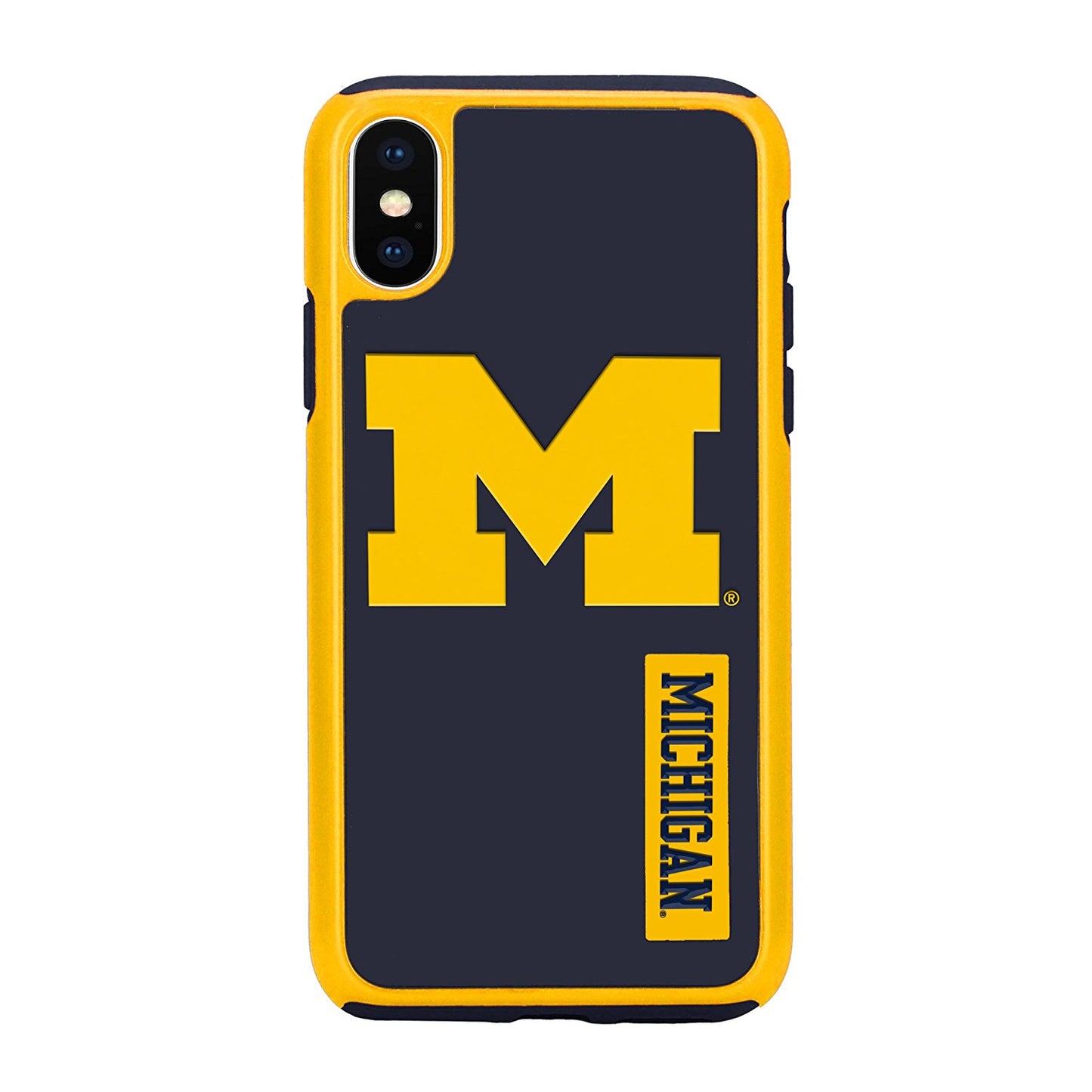FOCO NCAA Michigan Wolverines Dual Hybrid Case for iPhone X & XS (5.8")