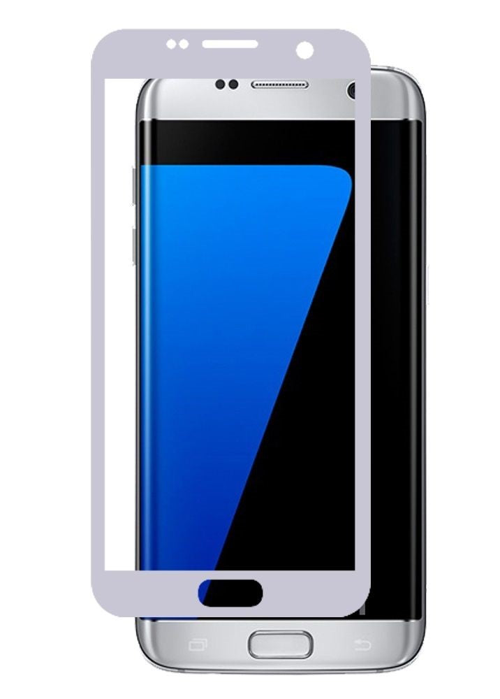GSA Tempered Glass Screen Protector Silver Border For Samsung Galaxy S7