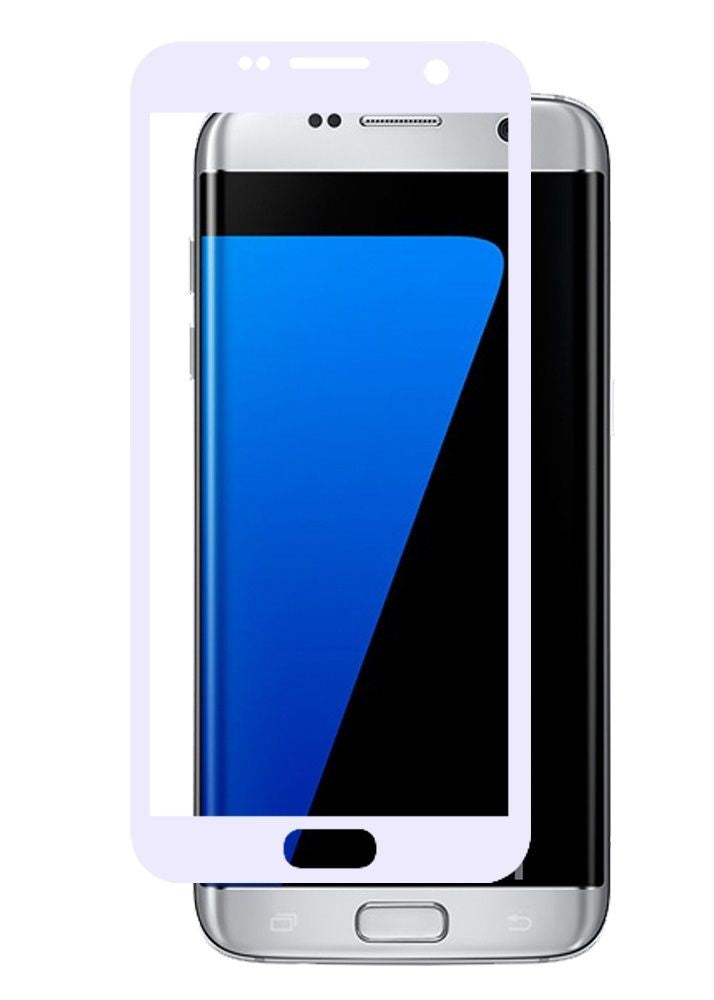 GSA Tempered Glass Screen Protector w/White Border For Samsung Galaxy S7