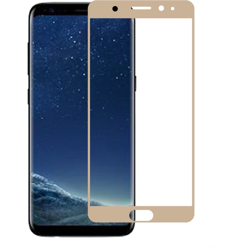 GSA Tempered Glass Screen Protector Gold Border For Samsung Galaxy S 8