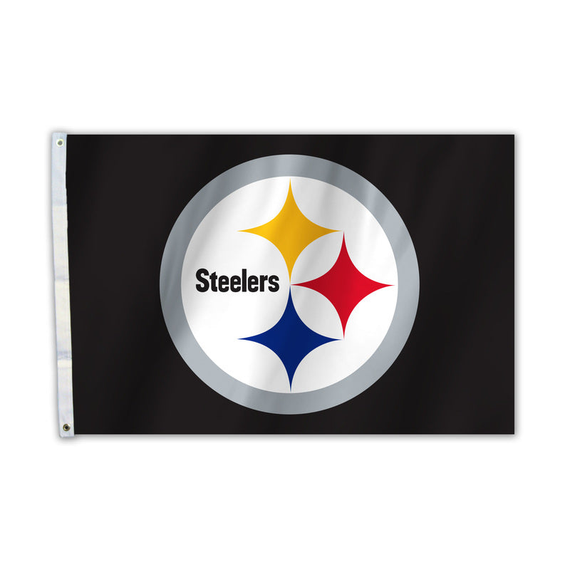 FremontDie NFL Pittsburgh Steelers All-Pro Flag Grommets, 2' x 3', Team Colors