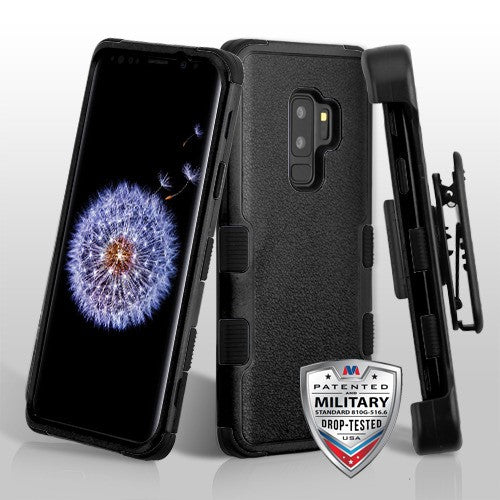 Mybat TUFF Hybrid Holster Case for Samsung S9 Plus - Black