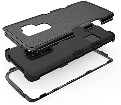Mybat TUFF Hybrid Holster Case for Samsung S9 Plus - Black