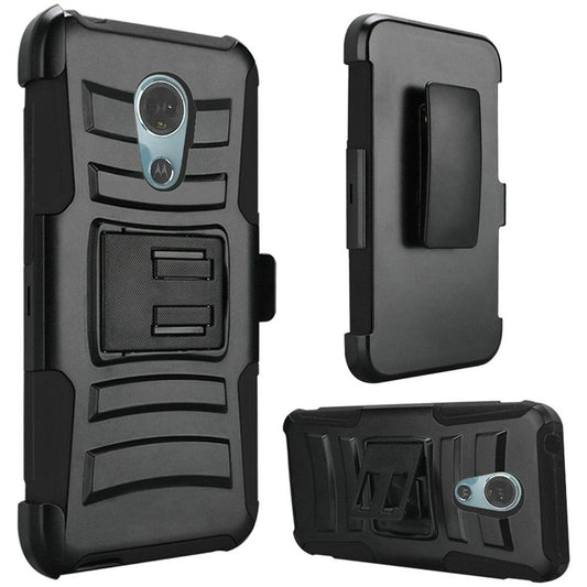 GSA Kickstand Holster Case for Motorola Moto E5 Supra E5 Plus, XT1924 Black