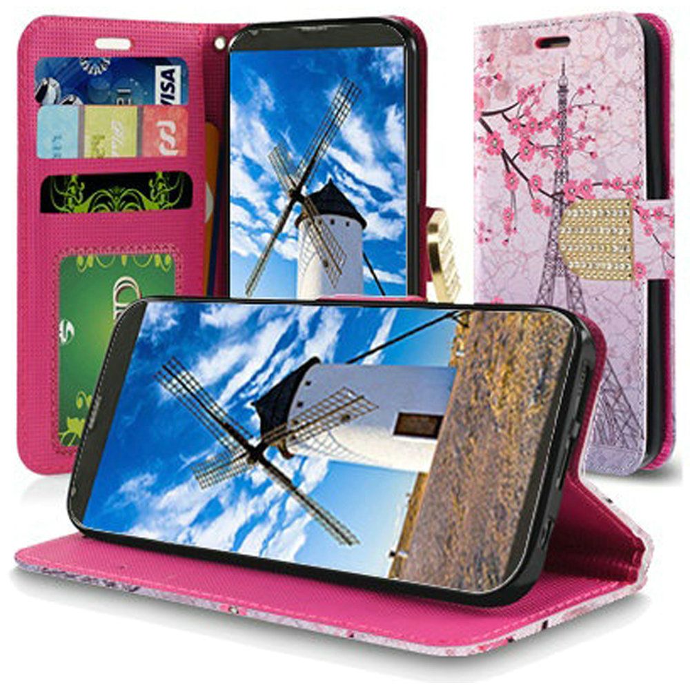 GSA Design Wallet Credit Card Flip Case For LG Stylo 4 (Eiffel Tower)