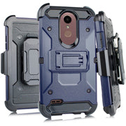 GSA Cyborg Hybrid Kickstand Holster For Motorola E5 Cruise - Blue/Black