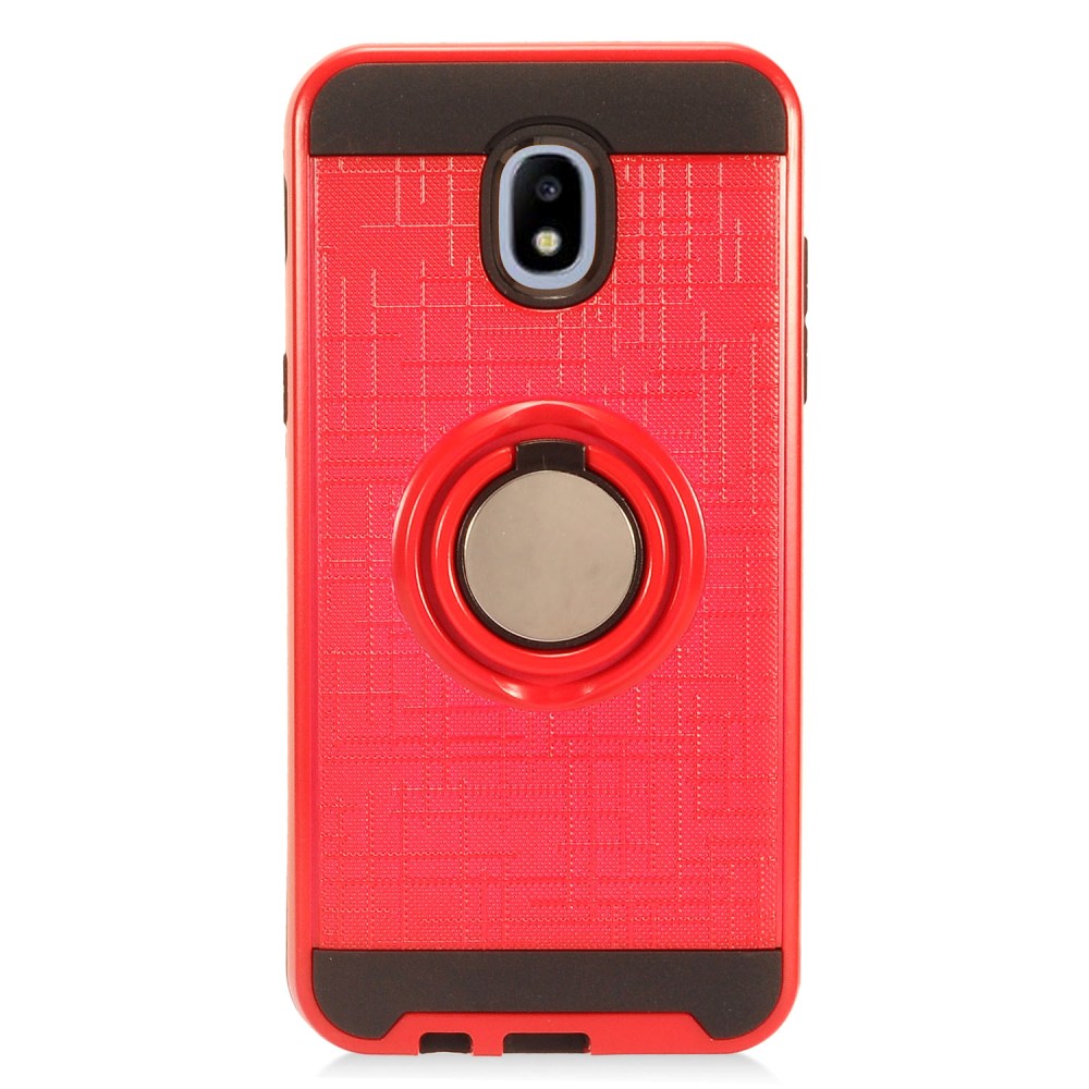 GSA Brushed Matte Hybrid RingStand Case For Samsung Galaxy J3 (2018)/J337 - Red
