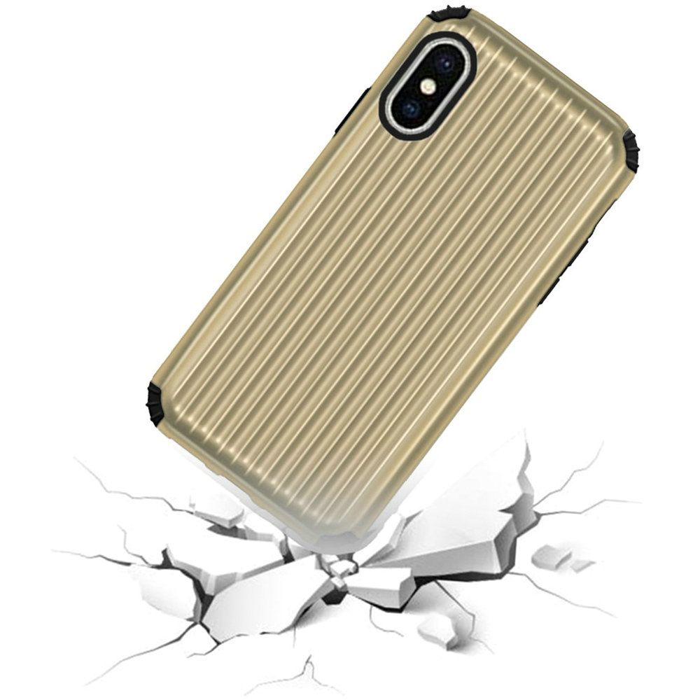 GSA Carry-On Slim Tough Hybrid Case For iPhone X & XS (5.8") - Gold
