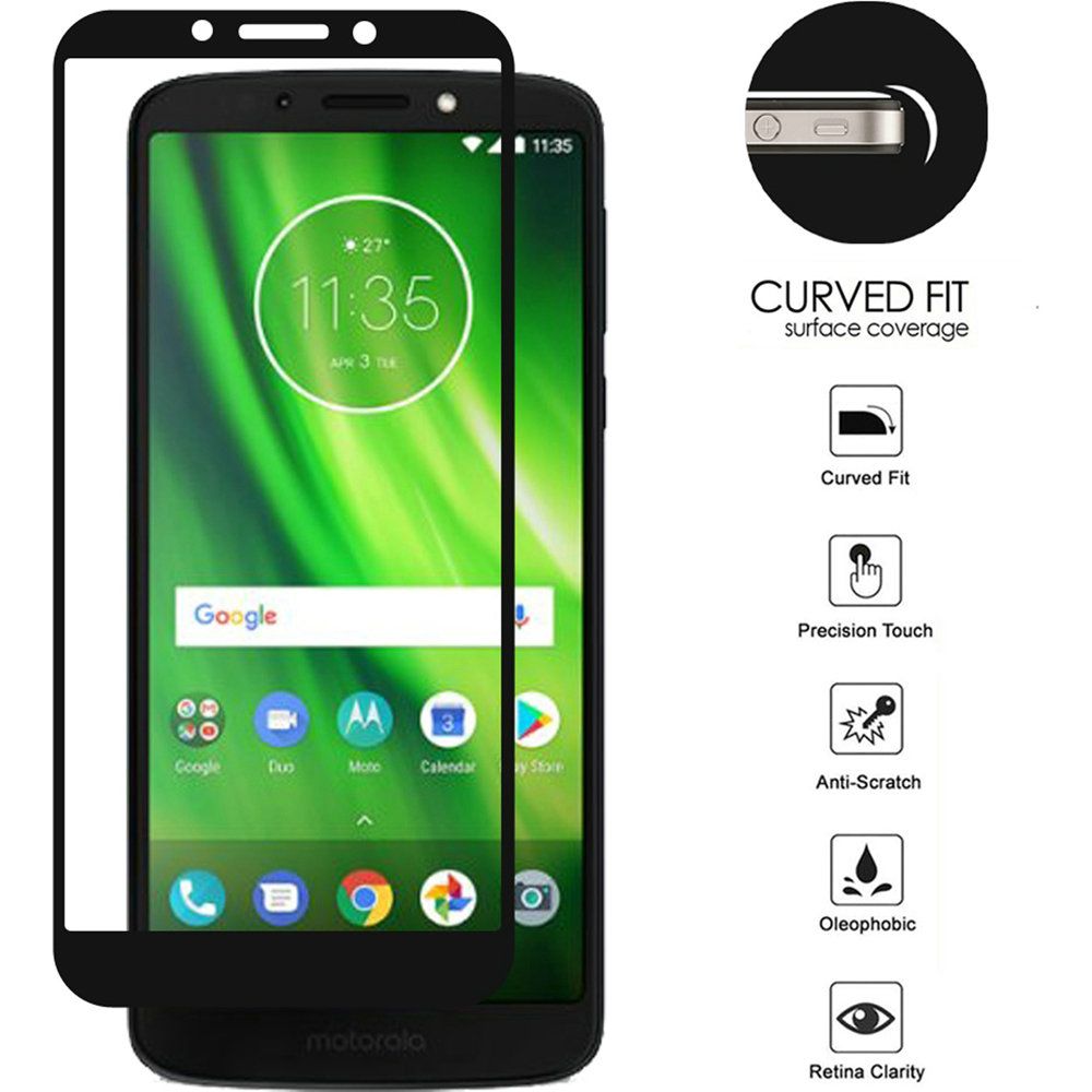 GSA Black Edged Tempered Glass For Motorola Moto G6 Play - Clear/Black