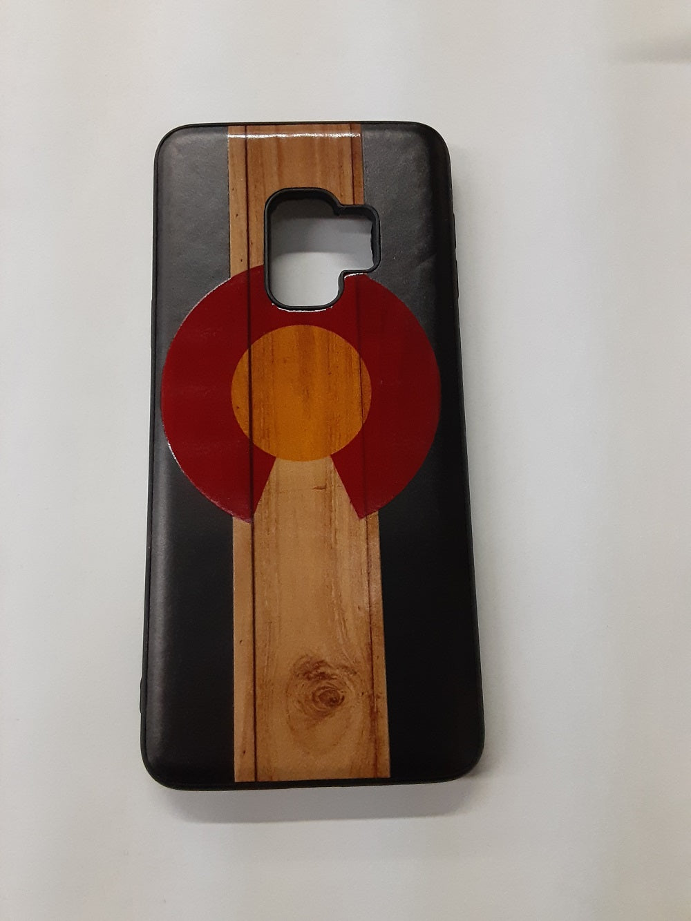 GSA Wood Grain Colorado Flag Candy Case For Samsung Galaxy S9