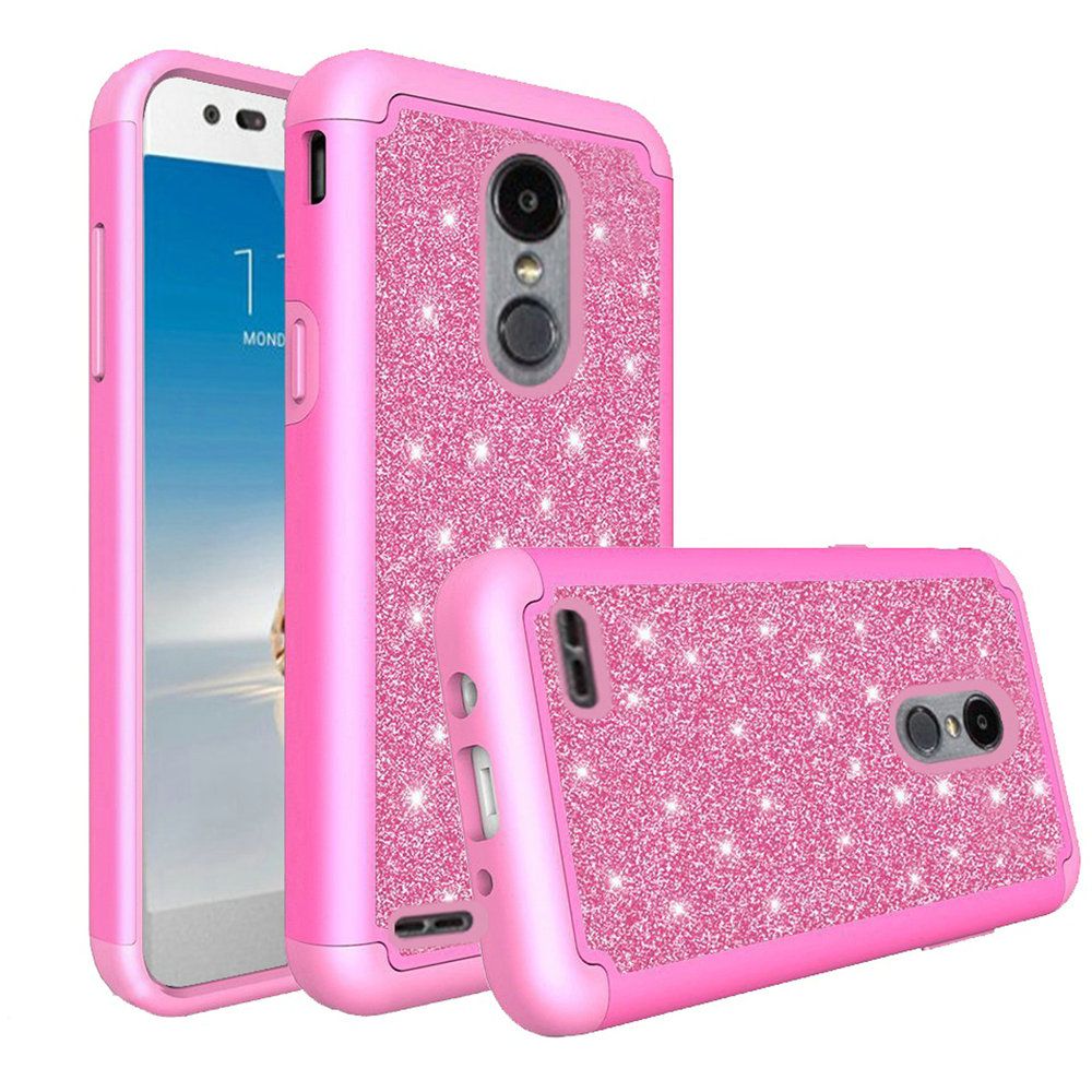 GSA Glitter Bling Diamond Case For LG (Aristo 2, 3, 2 Plus, 3 Plus), Tribute Dynasty Hot Pink