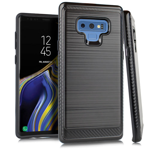 GSA Brushed Case w/Edge Design for Samsung Galaxy Note 9 (N960) - Black